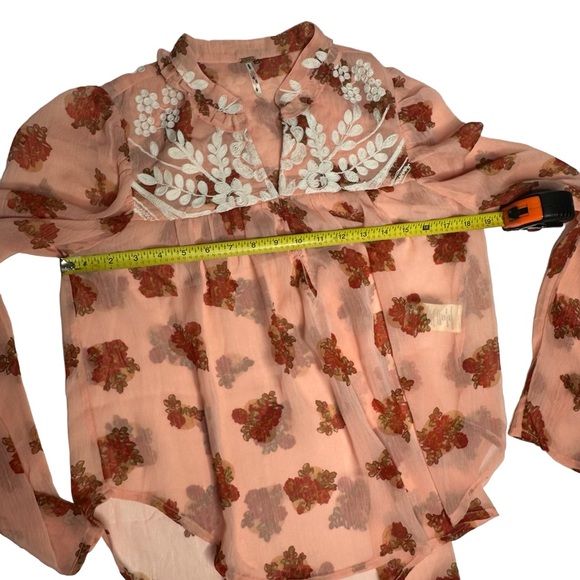 NWOat Free People Patricia Embroidered Blouse xs - Picture 12 of 15